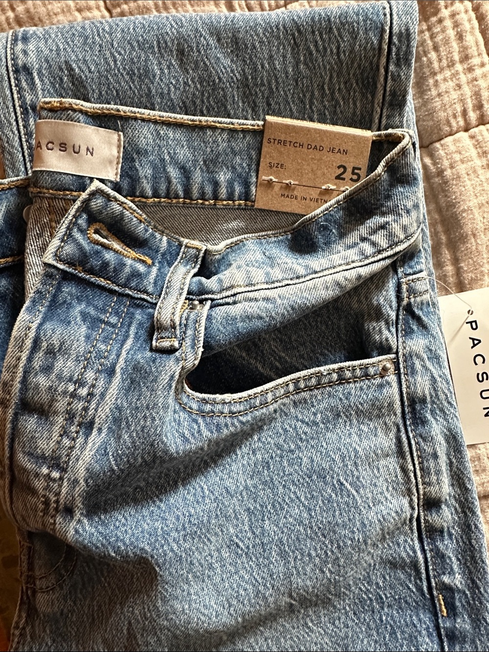 PacSun Light Wash Stretch Jeans - Classic Blue Denim